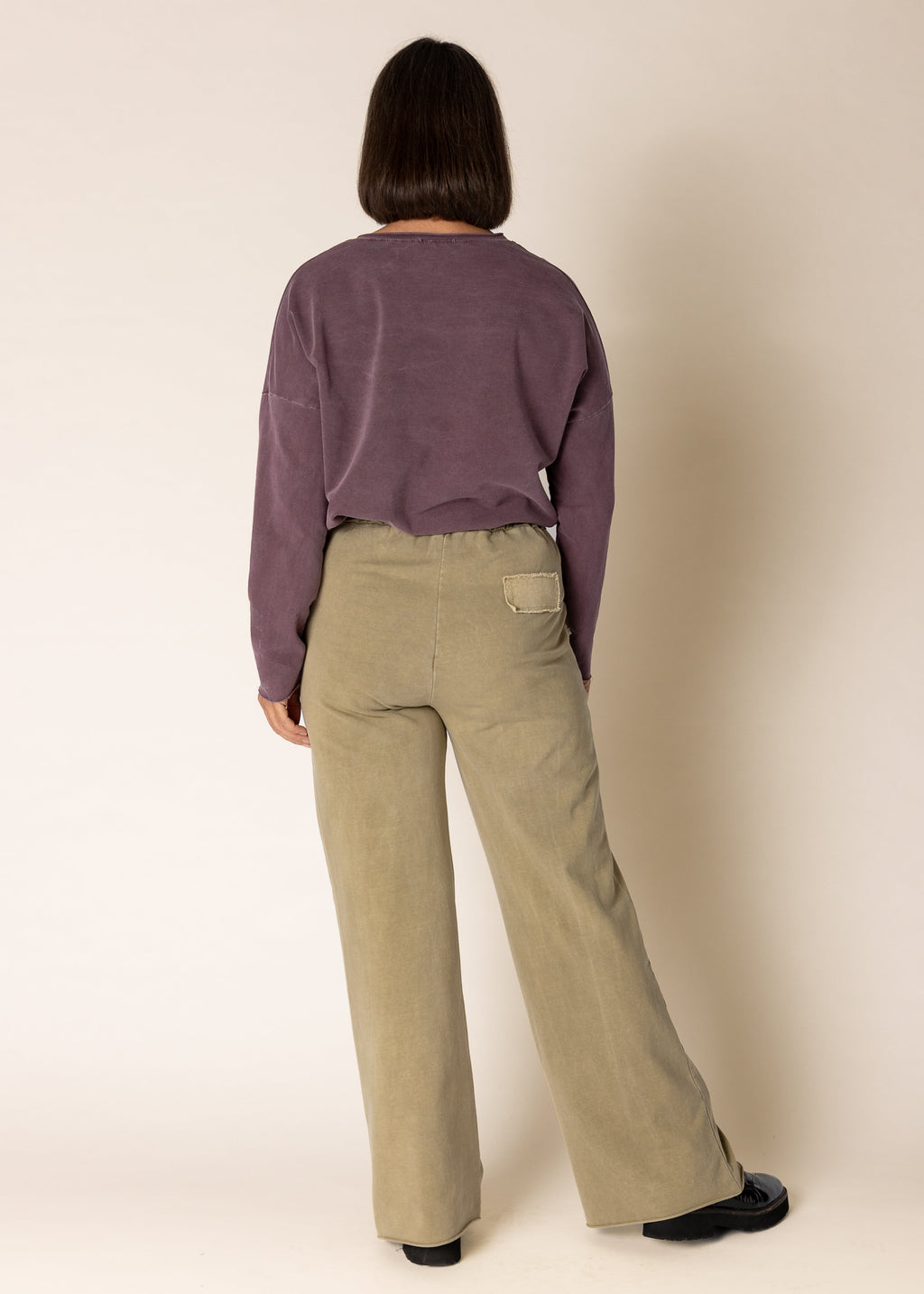 Phebe Pants in Green Olive