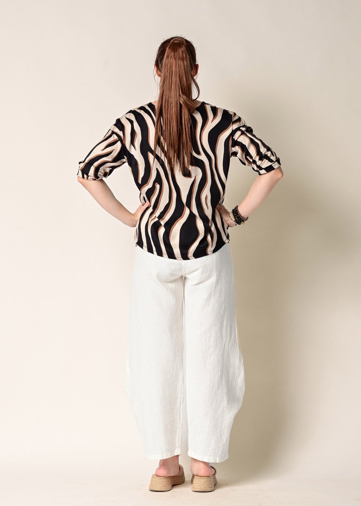 Shyla Linen Pant in Cream
