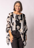Saphira Silk Top in Onyx