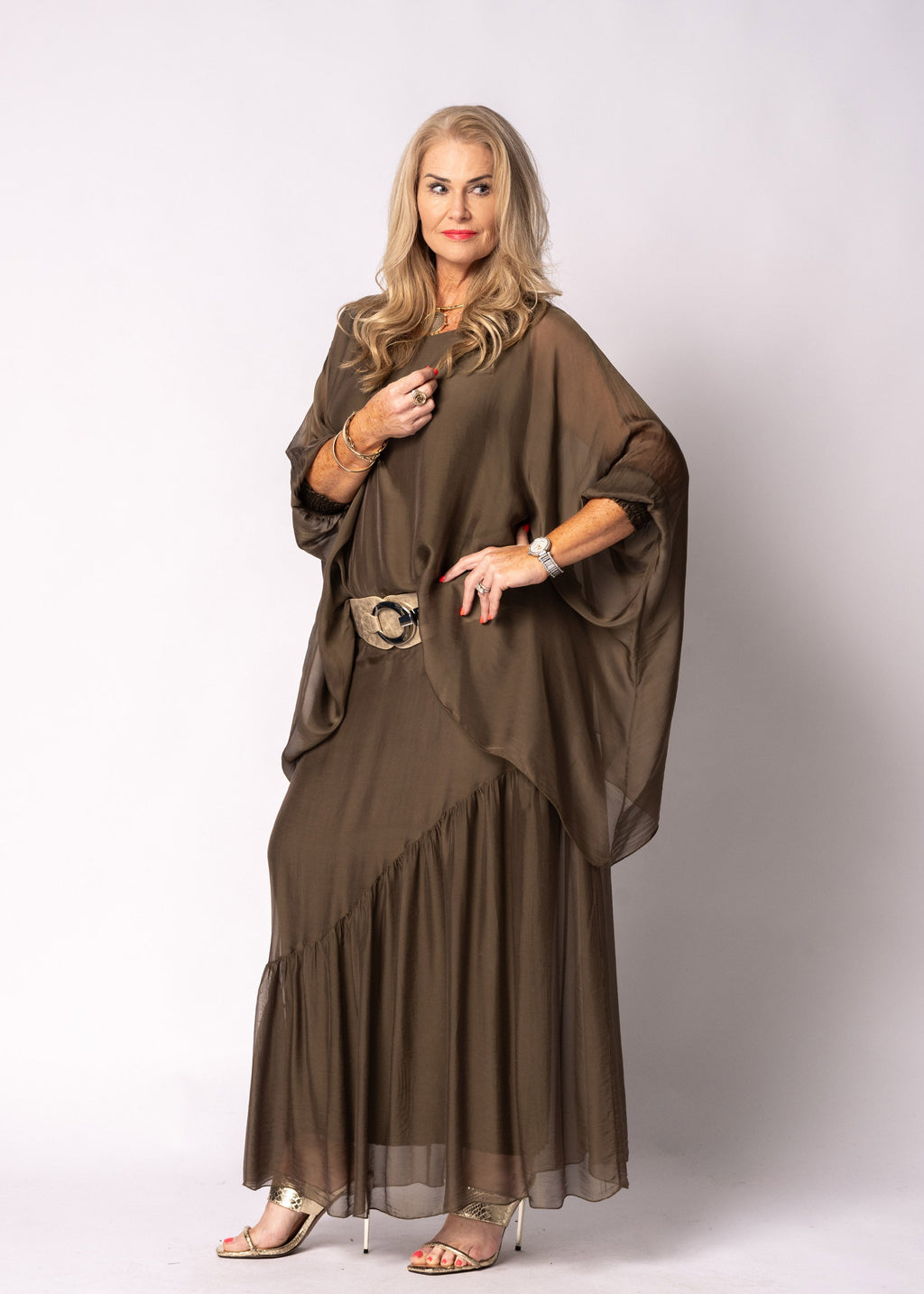 Isabetta Top in Moss Green