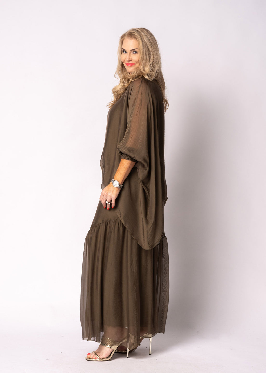 Isabetta Top in Moss Green