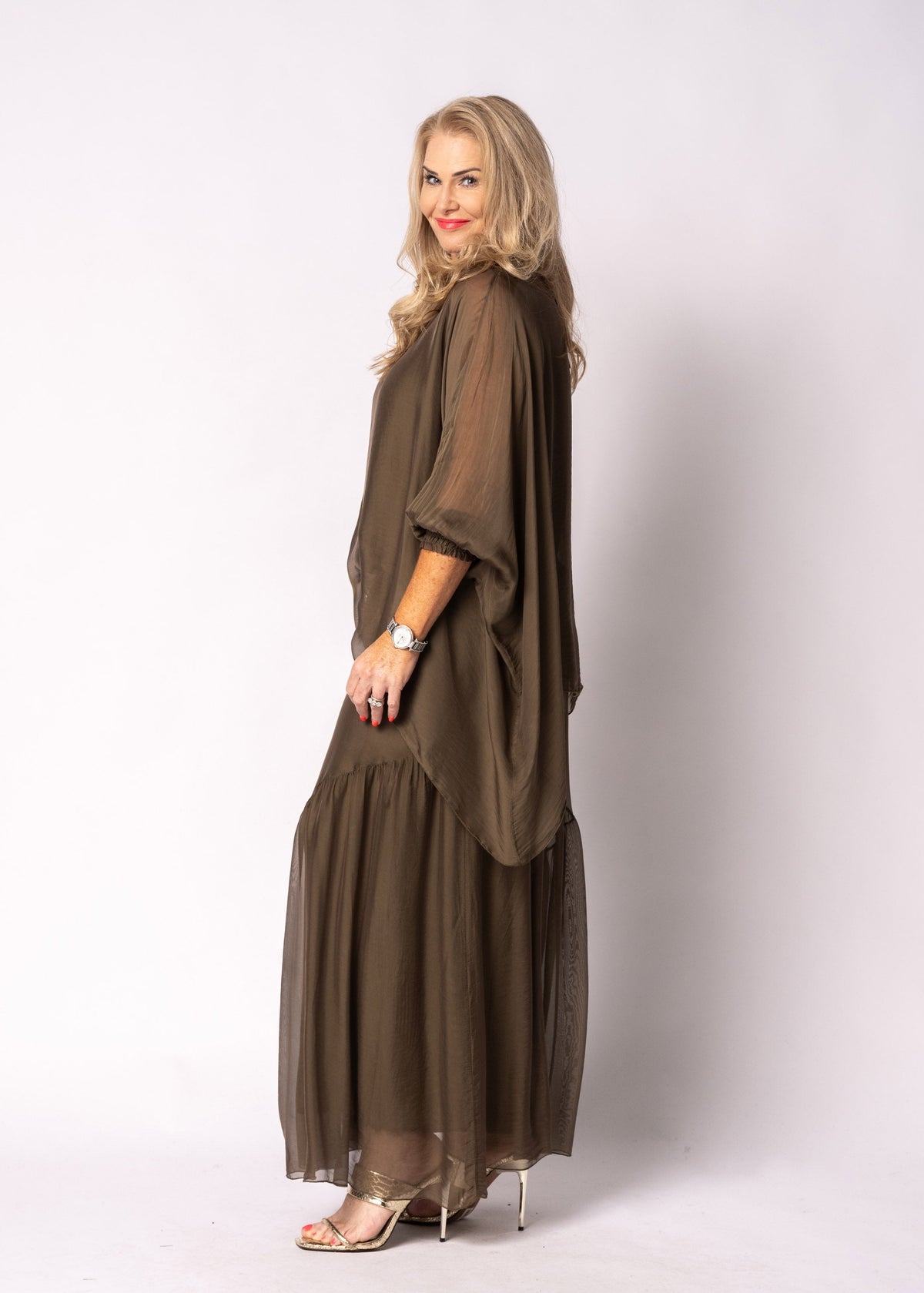 Isabetta Top in Moss Green