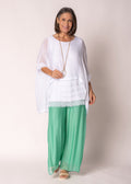 Amulet Silk Top in White