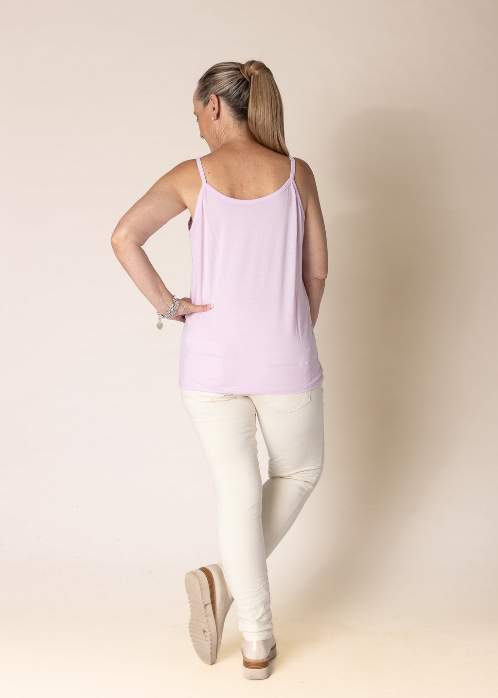 Demetria Singlet in Freesia Pink