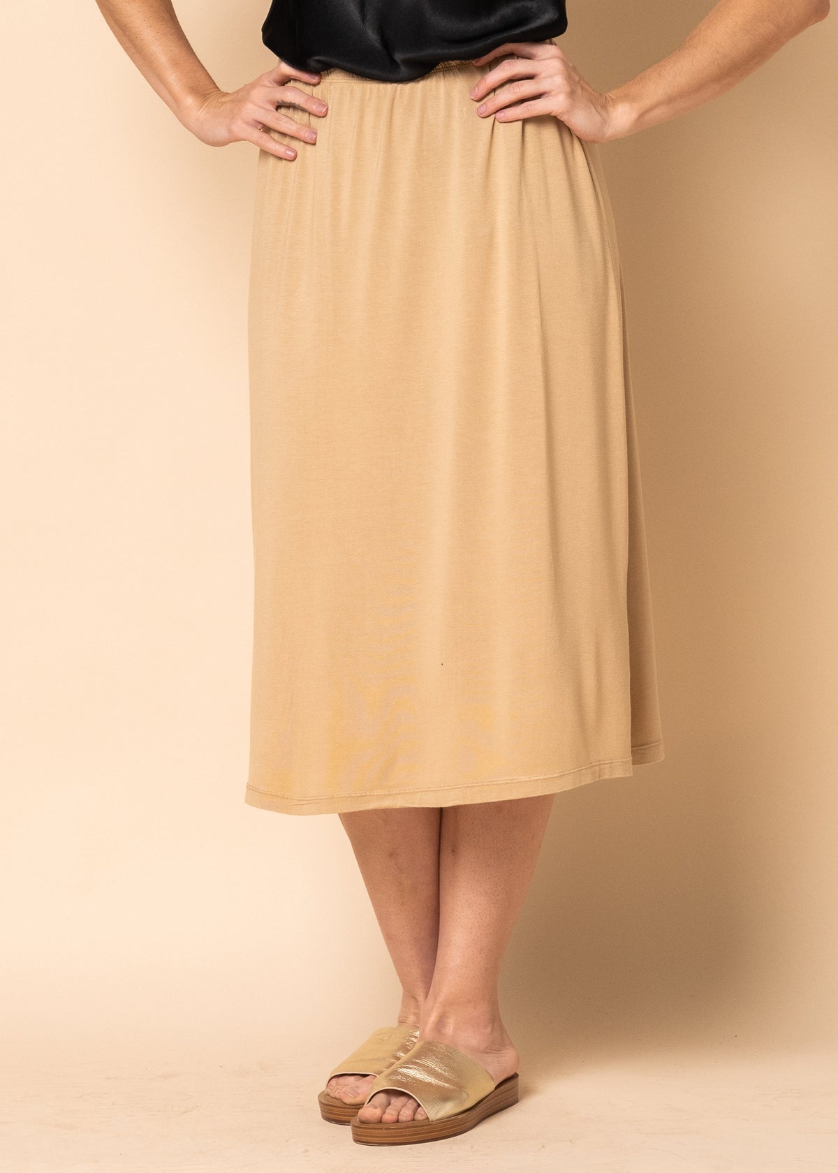 Bellamy Half Slip in Latte