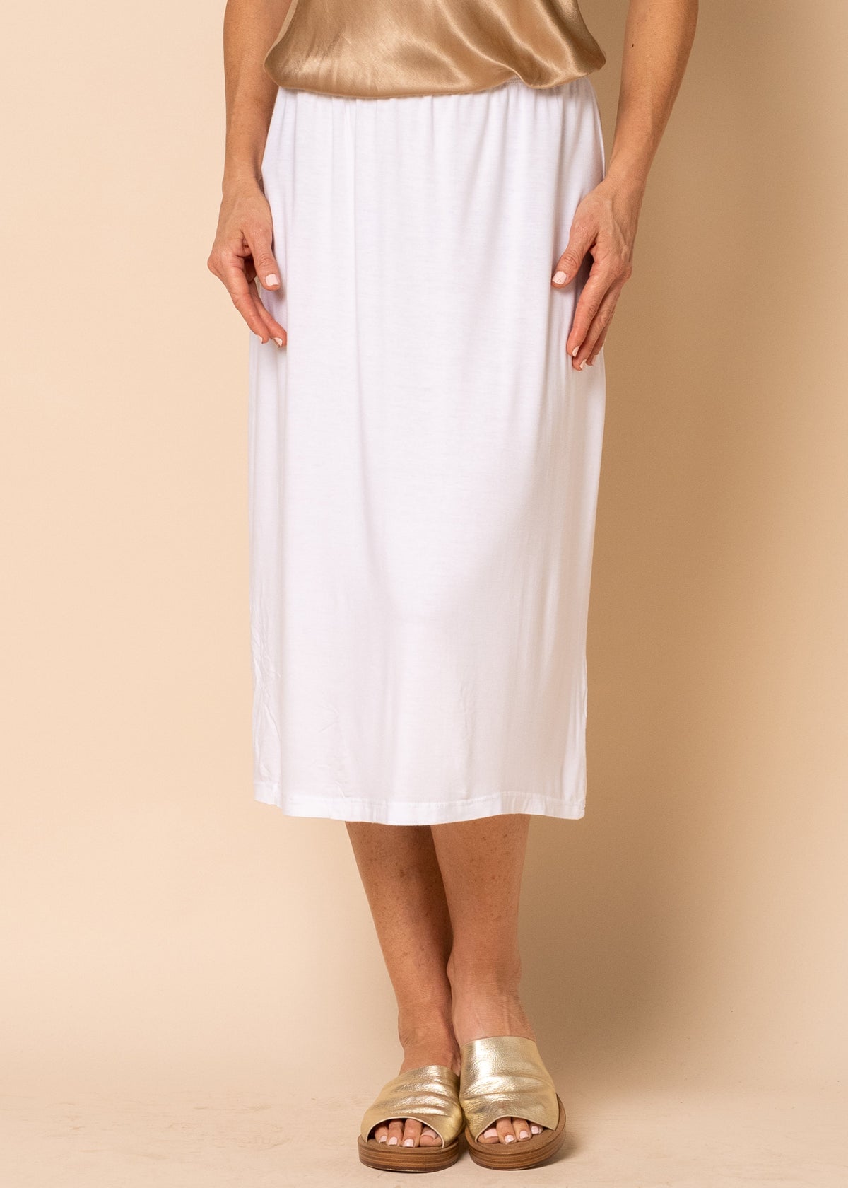 Bellamy Half Slip in White