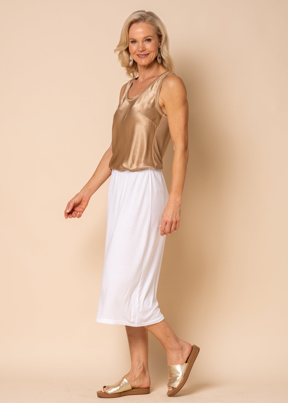 Bellamy Half Slip in White