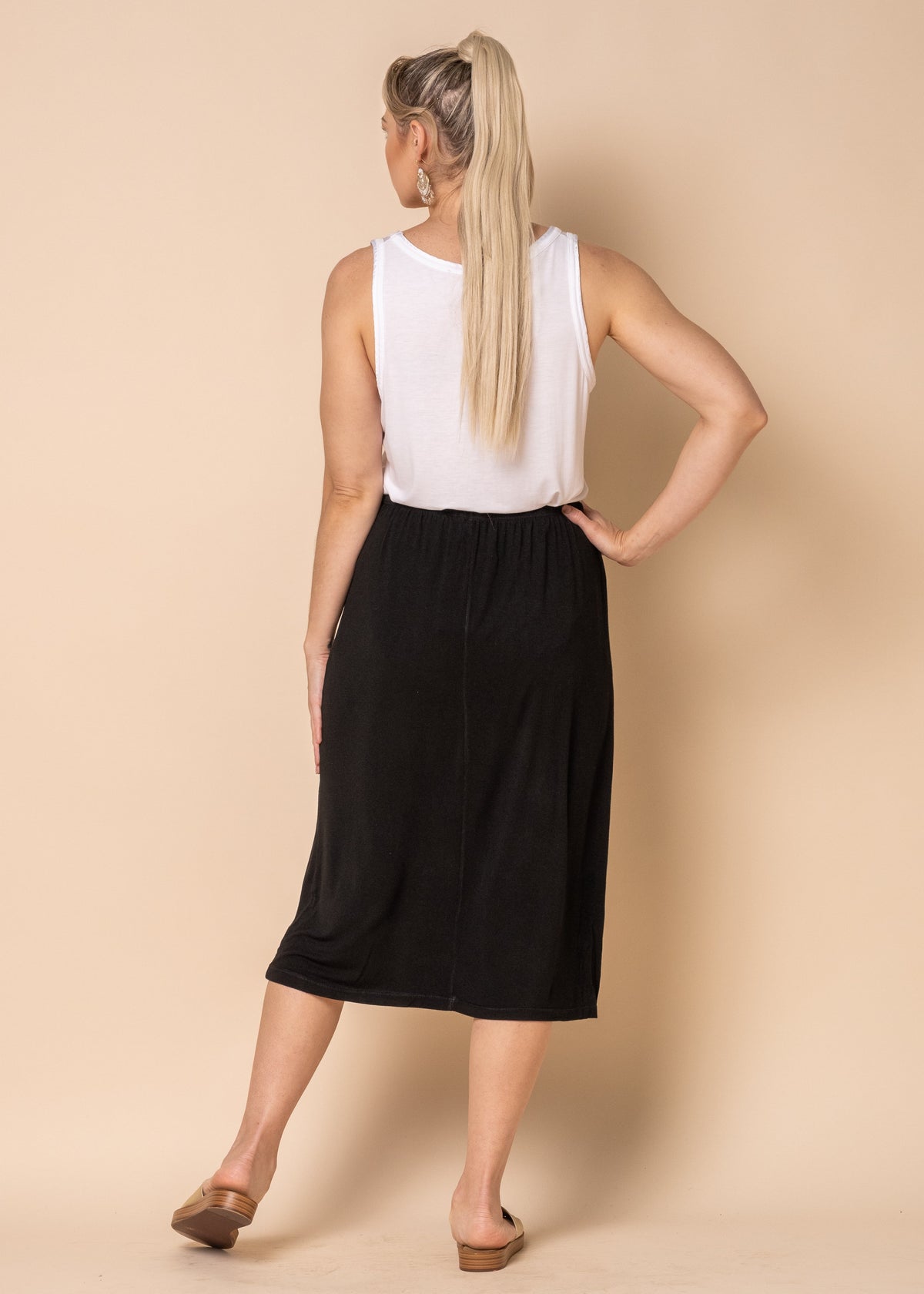 Briar Half Slip in Onyx