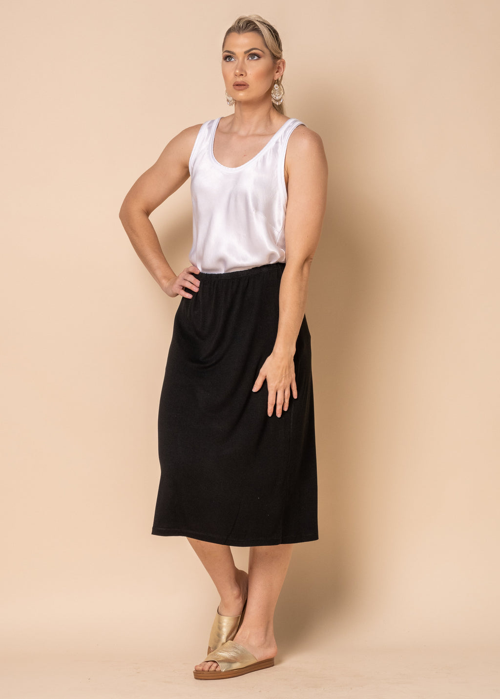 Briar Half Slip in Onyx