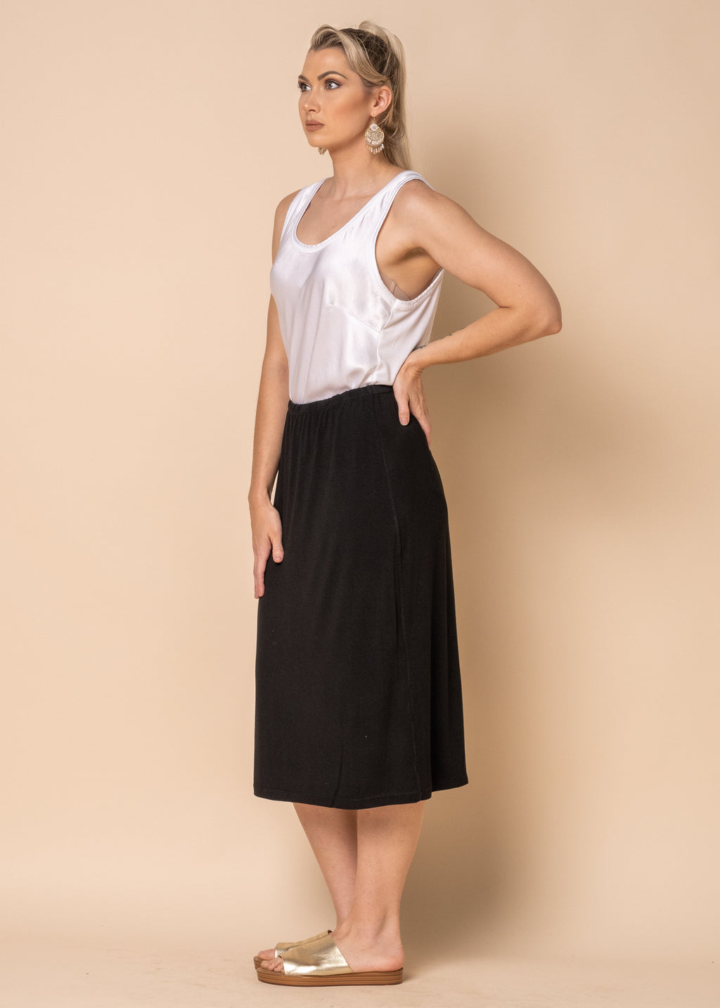 Briar Half Slip in Onyx