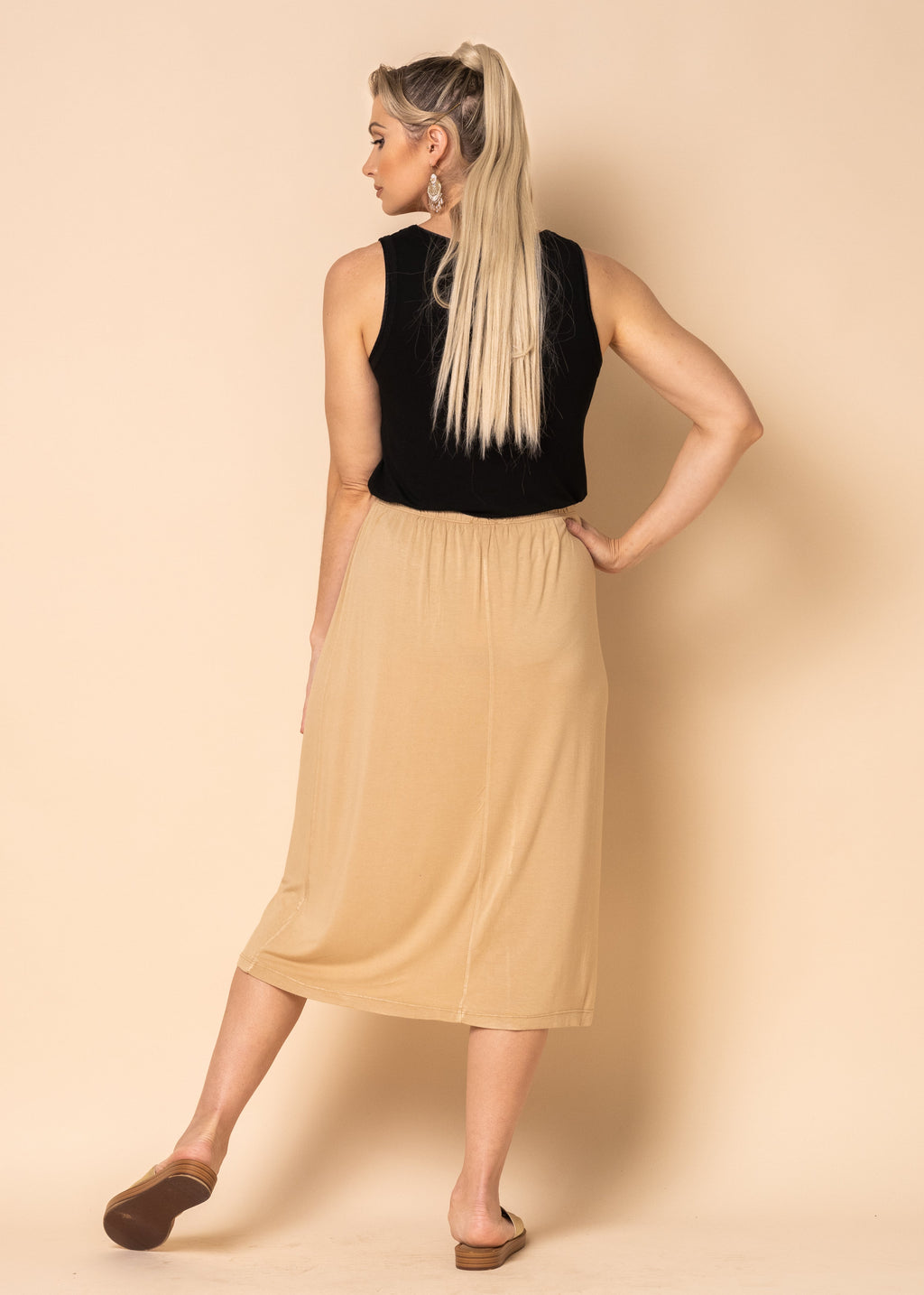 Briar Half Slip in Latte
