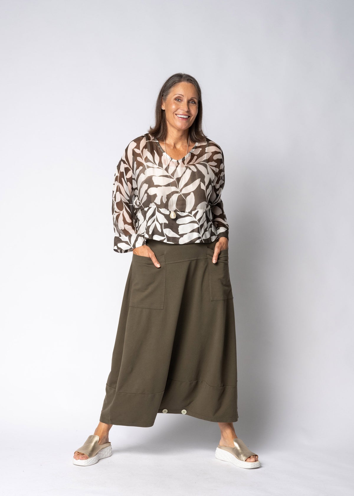 Isolde Skirt in Moss Green