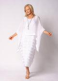 Netty Silk Dress in White