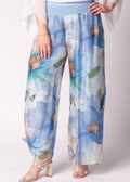 Honor Silk Pants in Jeans Blue
