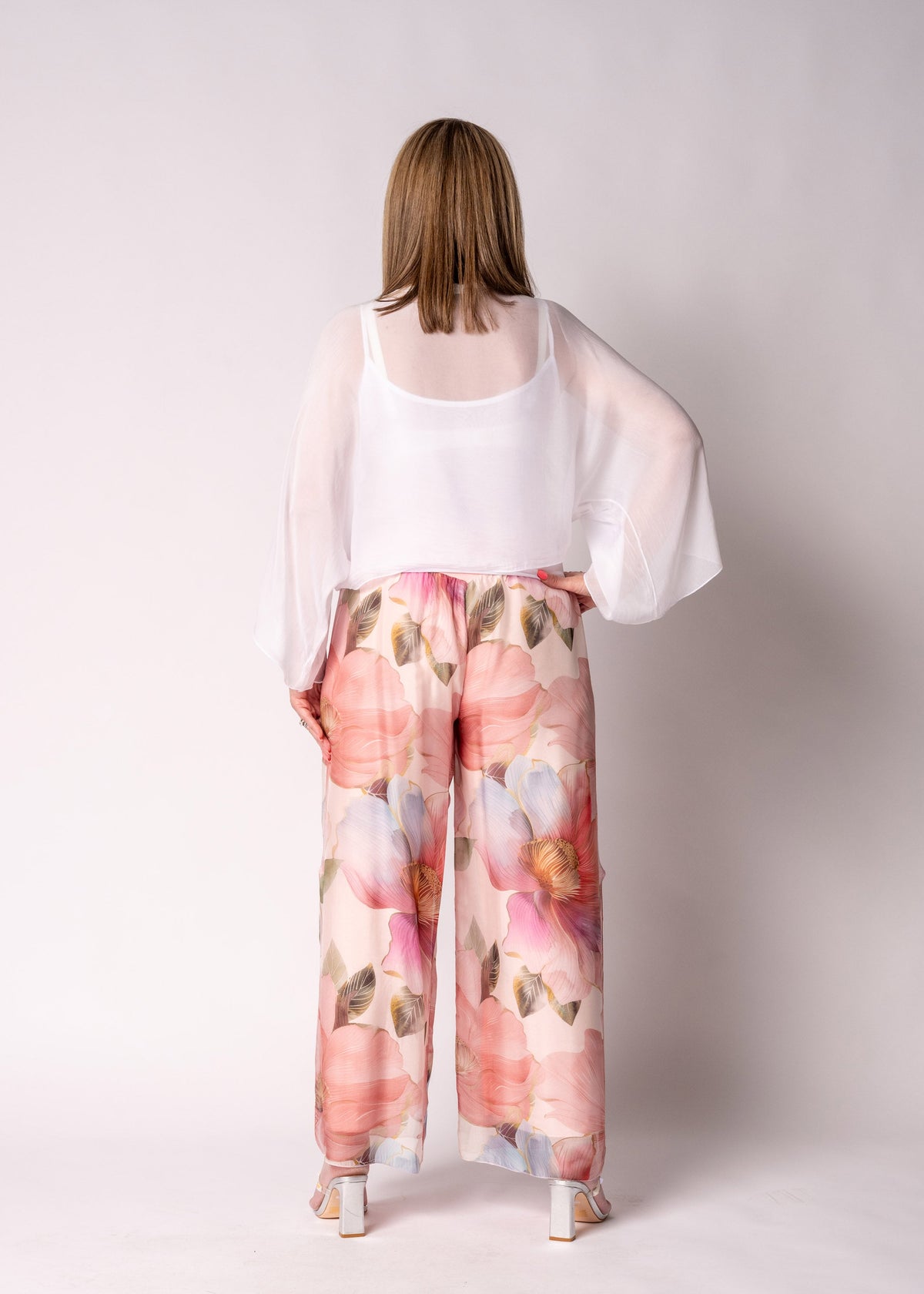 Kaidi Silk Top in White