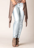 Charlene Metallic Pants in Silver