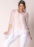 Floren Silk Top in Modena Pink