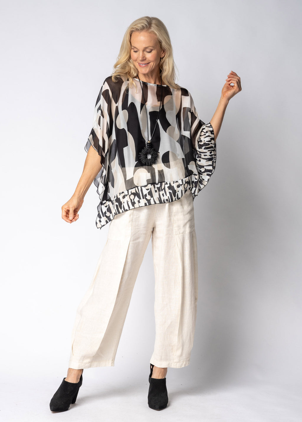 Olenna Linen Pants in Cream