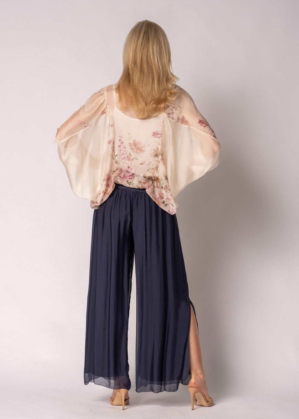 Arlet Silk Top in Blush
