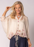 Arlet Silk Top in Blush