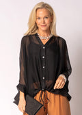 Arlet Silk Top in Onyx