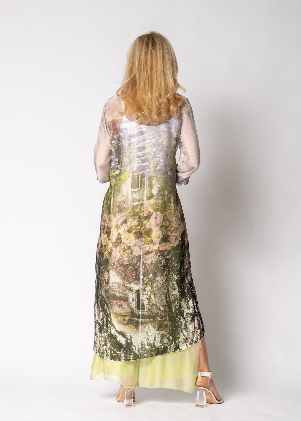 Letara Silk Dress in White