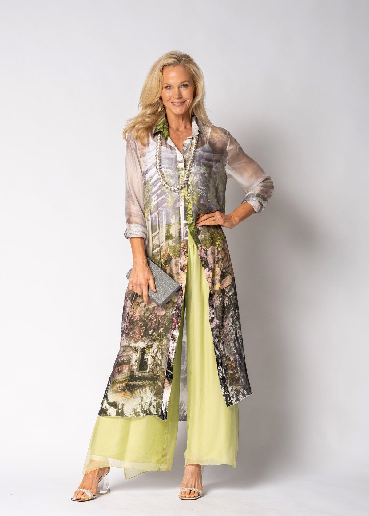 Letara Silk Dress in White