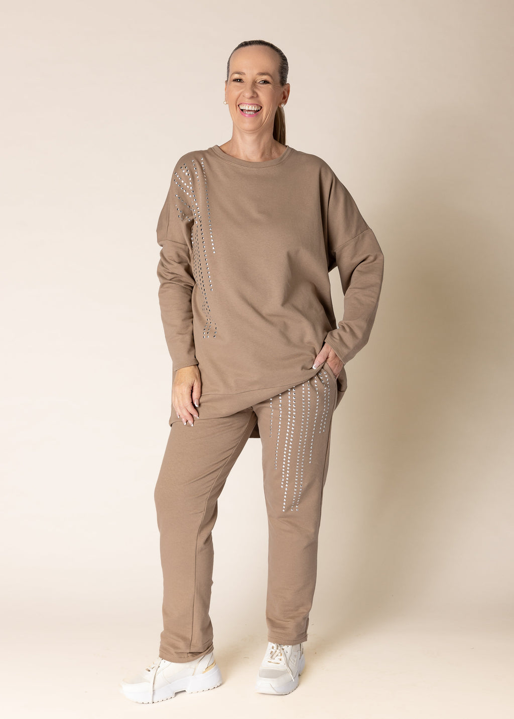 Scarletta Cotton Top in Mocha