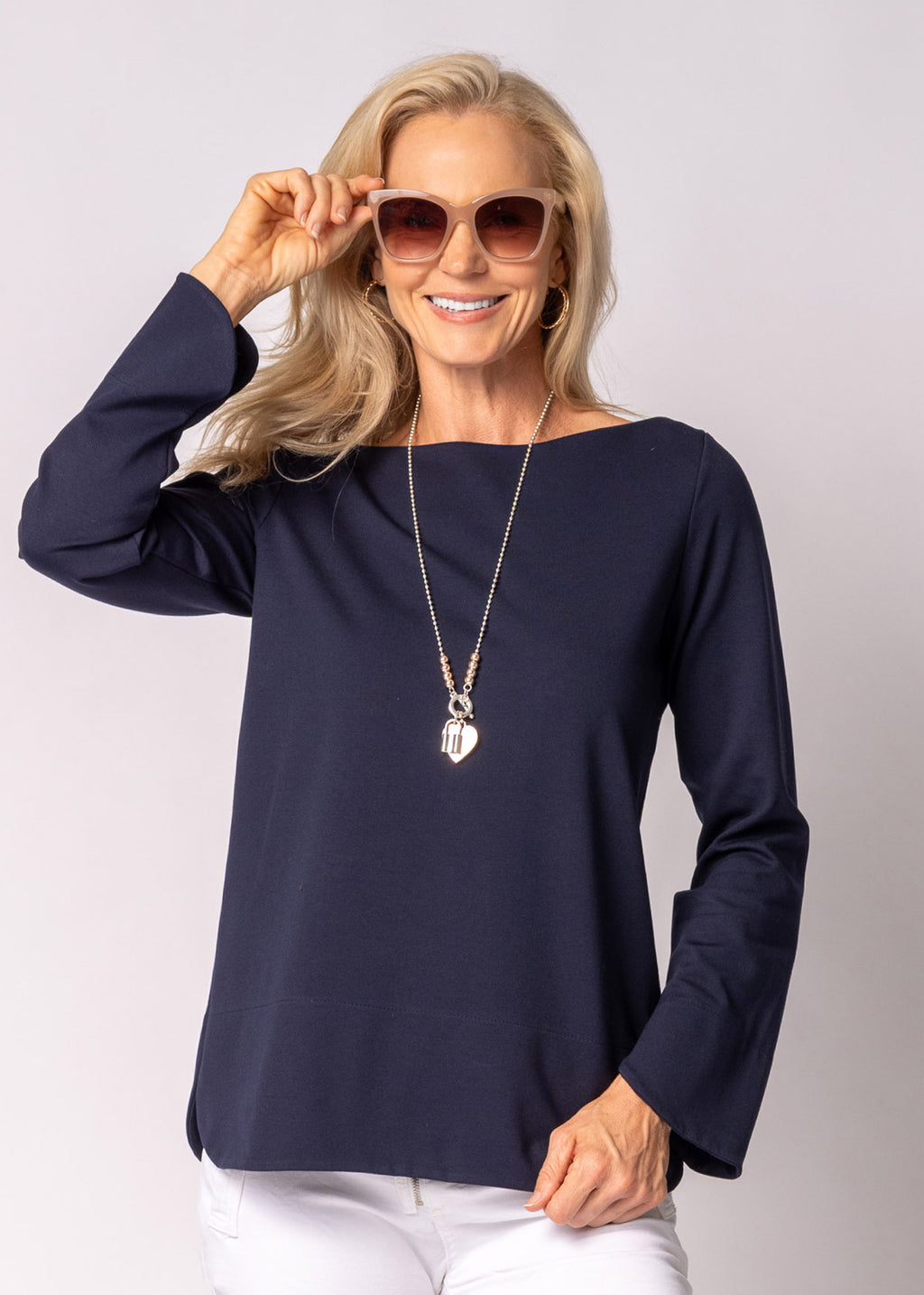Renelle Top in Navy