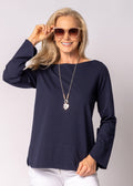 Renelle Top in Navy
