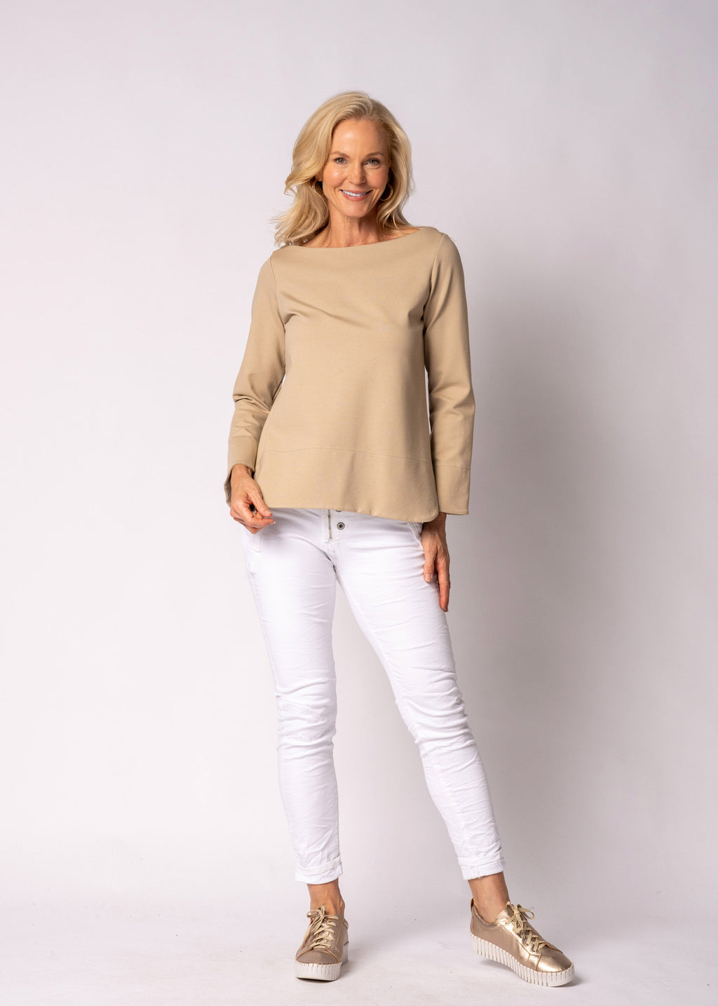 Renelle Top in Latte