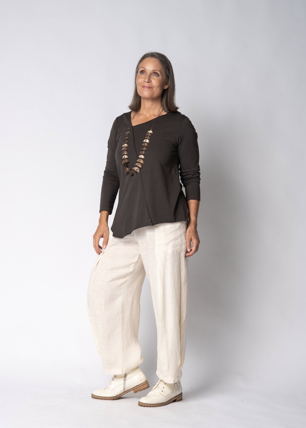 Mielle Top in Chocolate Truffle