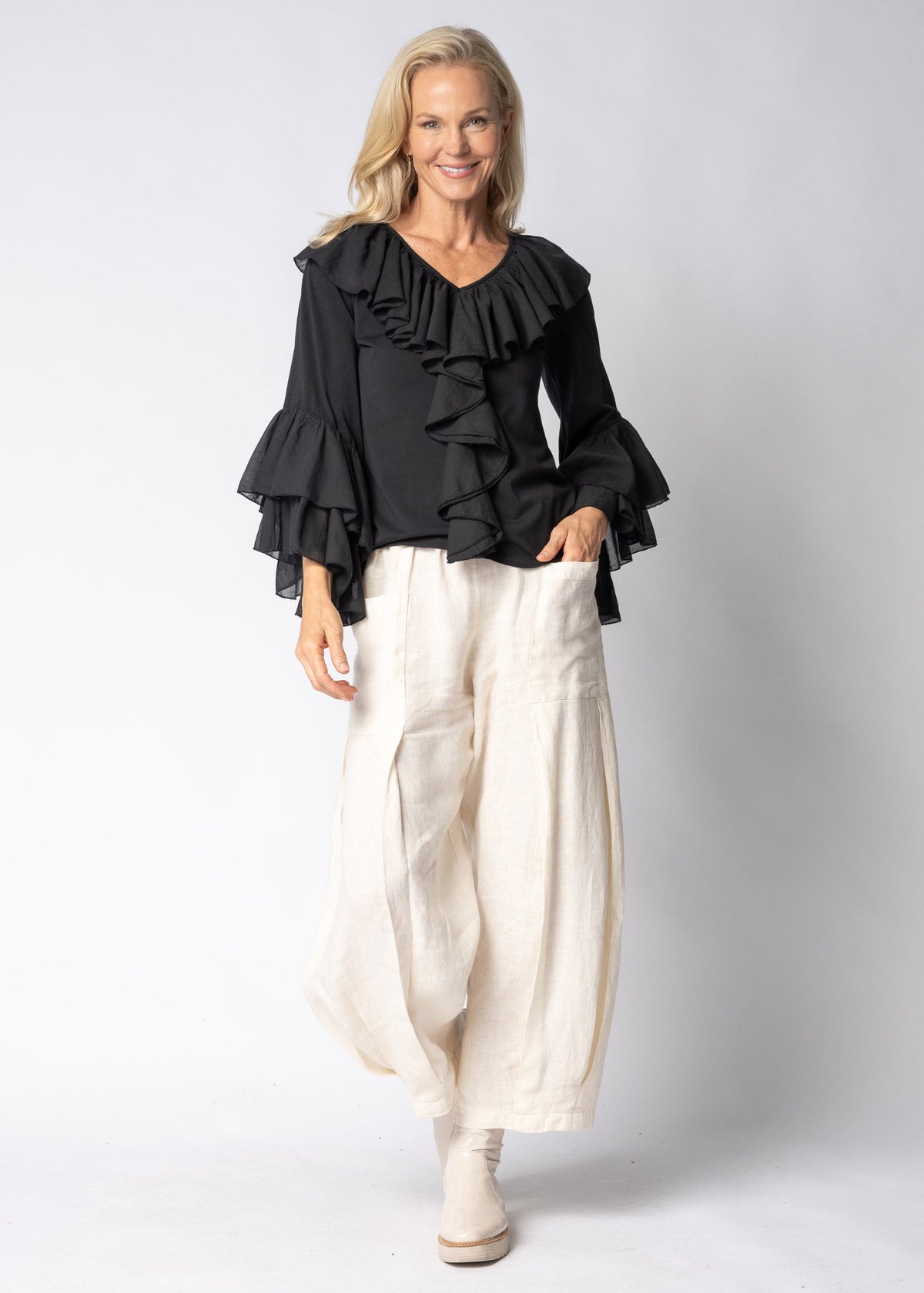 Fiorella Top in Onyx