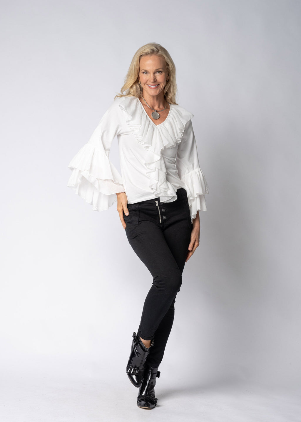 Fiorella Top in Cream