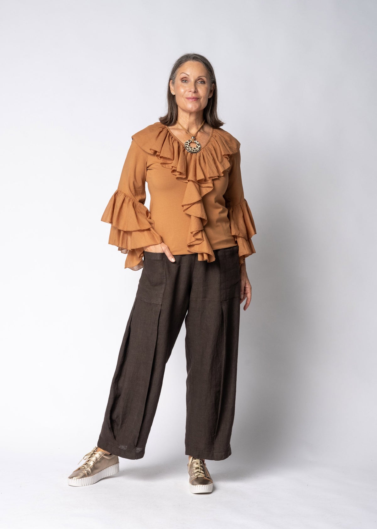 Fiorella Top in Sahara Sand