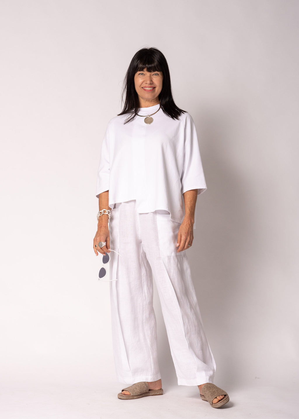 Serenelle Cotton Top in White