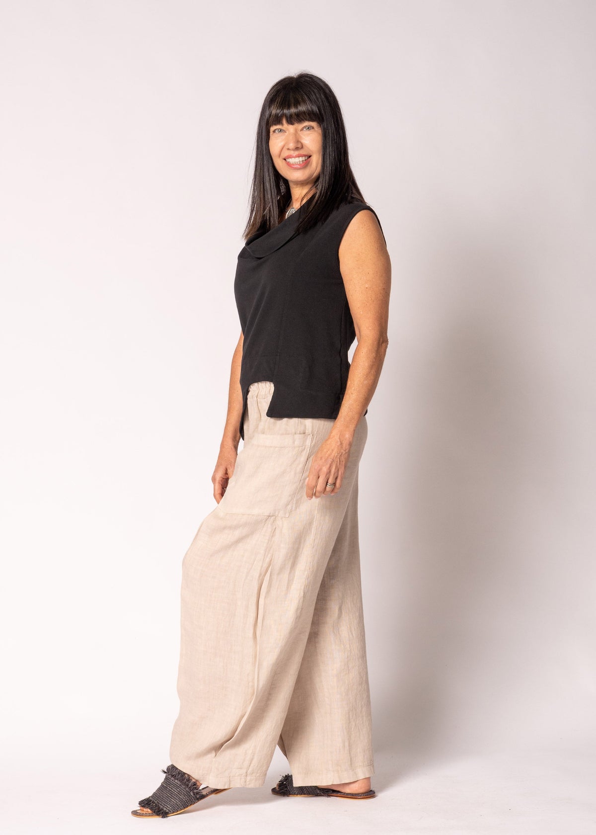 Loria Cotton Top in Onyx