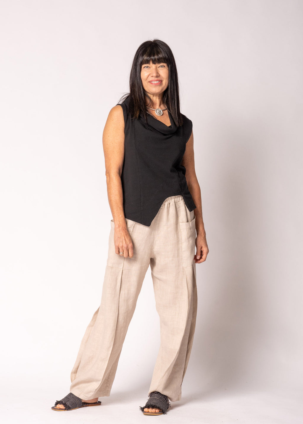 Loria Cotton Top in Onyx