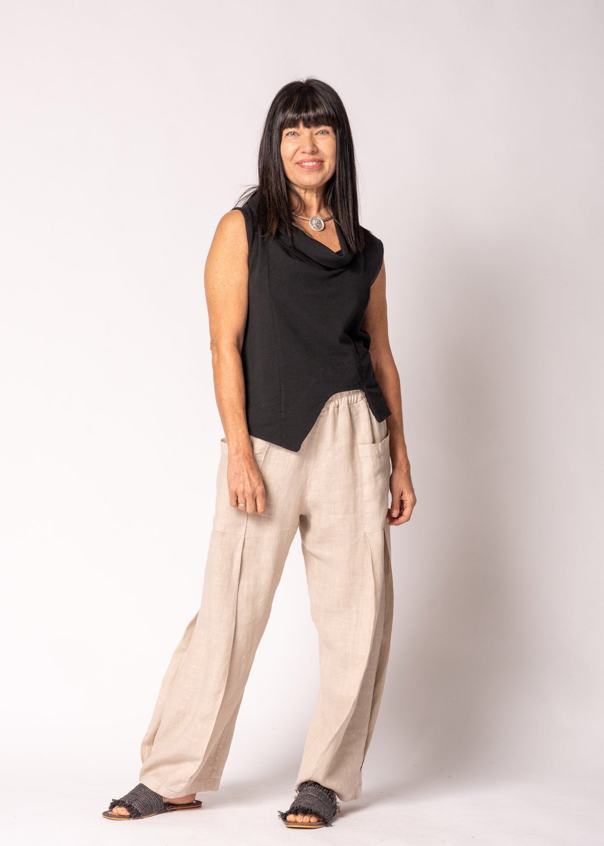 Loria Cotton Top in Onyx