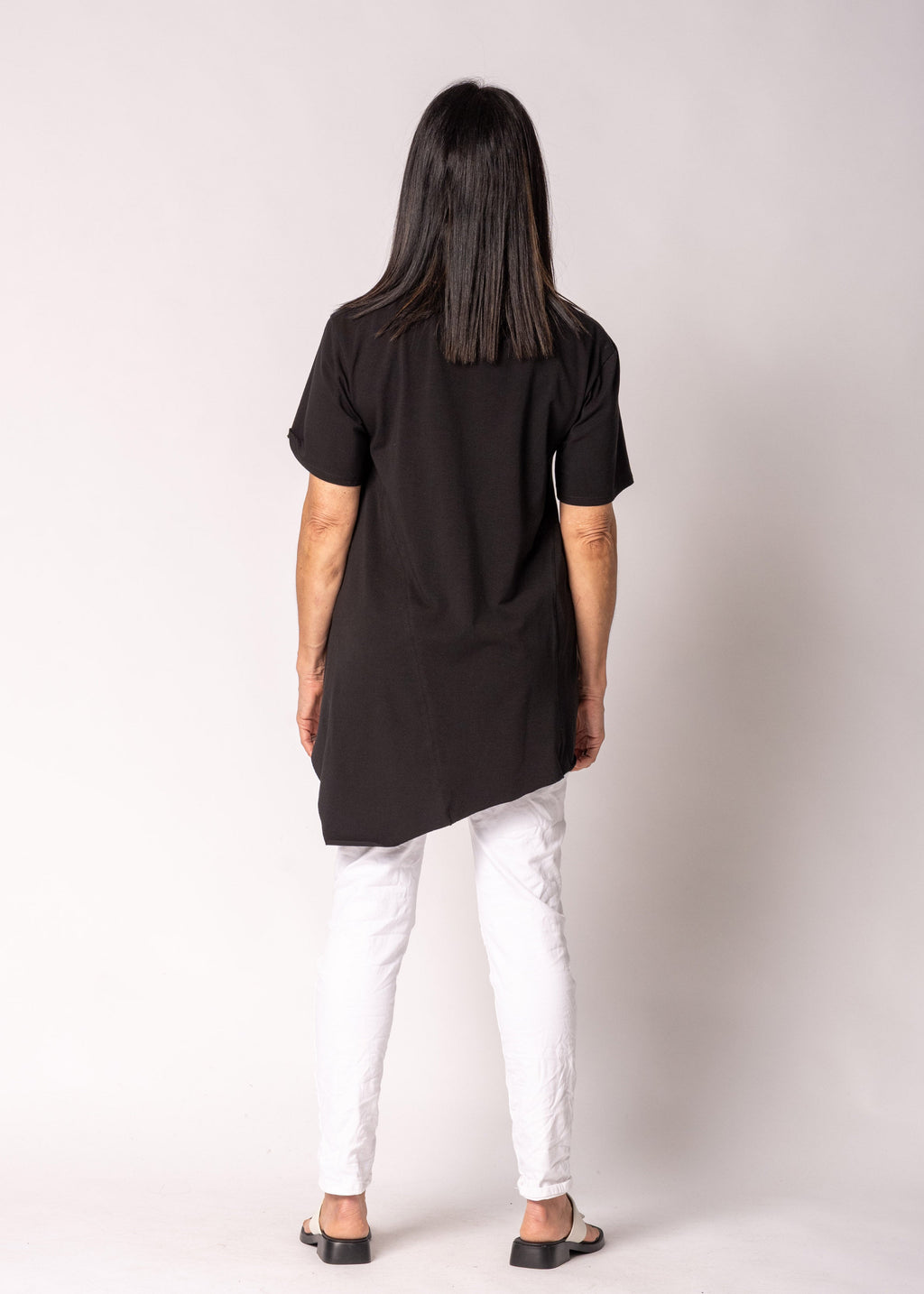 Alodia Cotton Top in Onyx