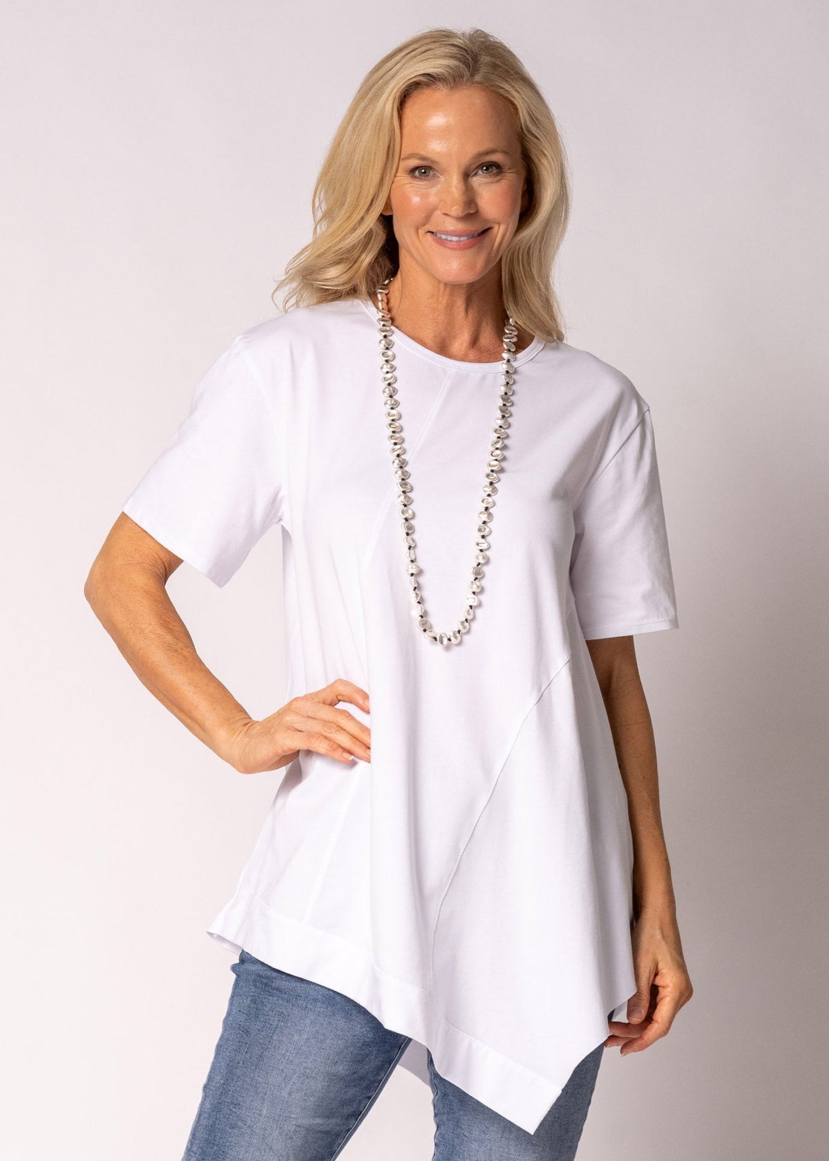 Alodia Cotton Top in White