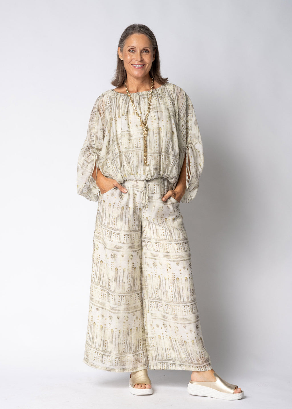 Sapphira Pant in Khaki