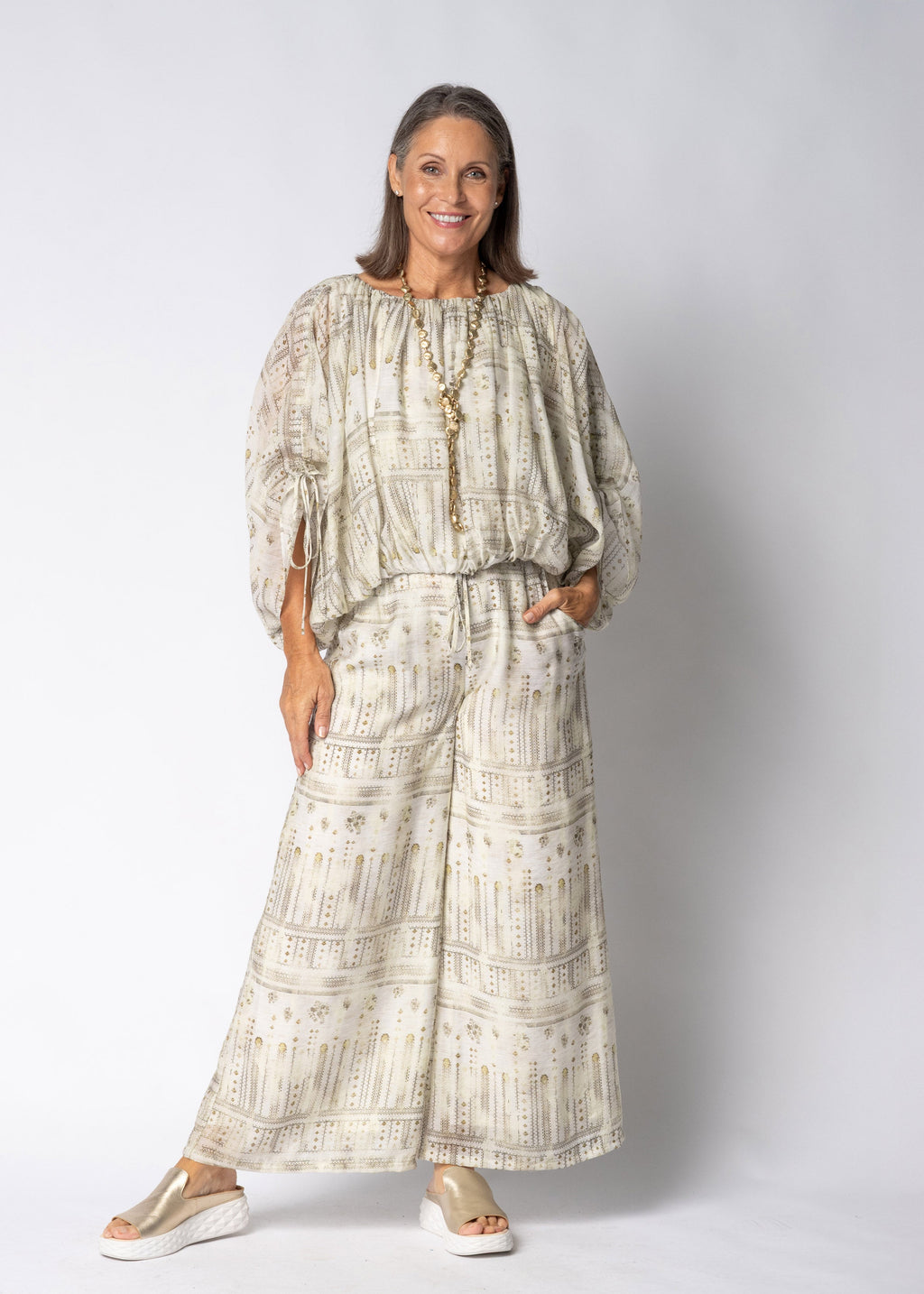 Sapphira Pant in Khaki