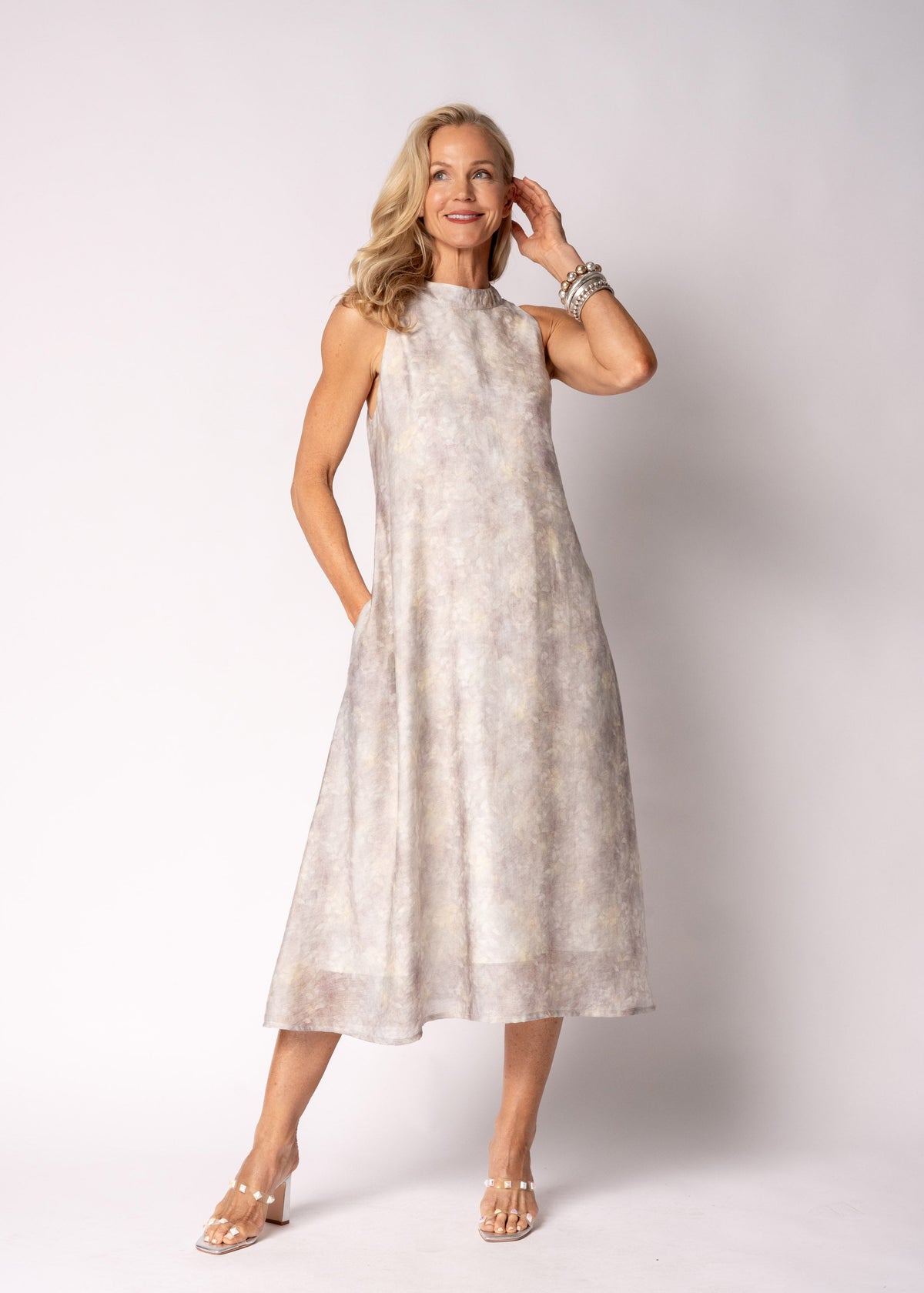 Solara Dress in Floral Garden