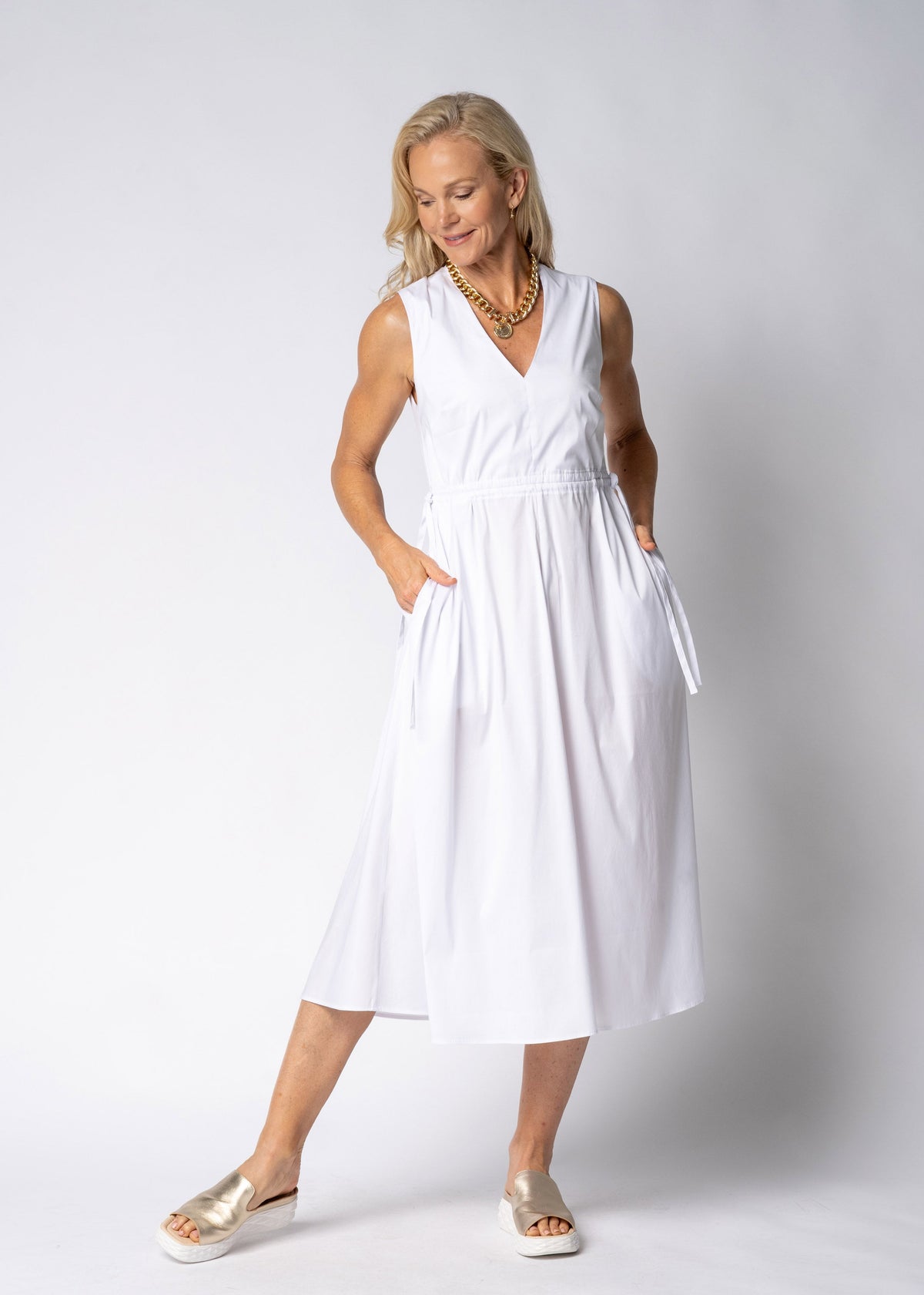 Jillda Dress in White