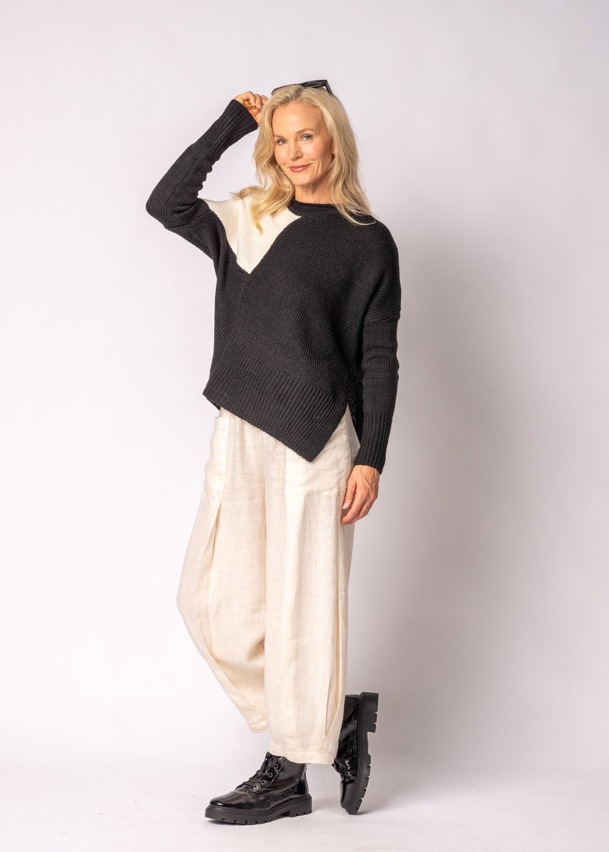 Aleria Knit Top in Onyx