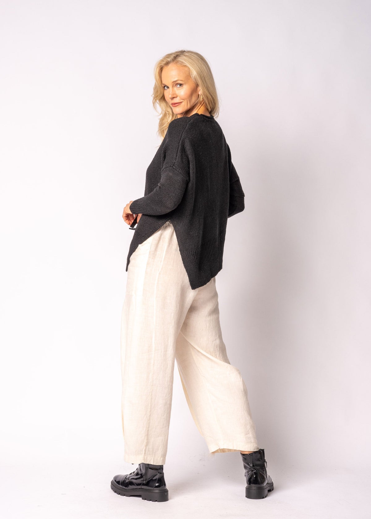 Aleria Knit Top in Onyx
