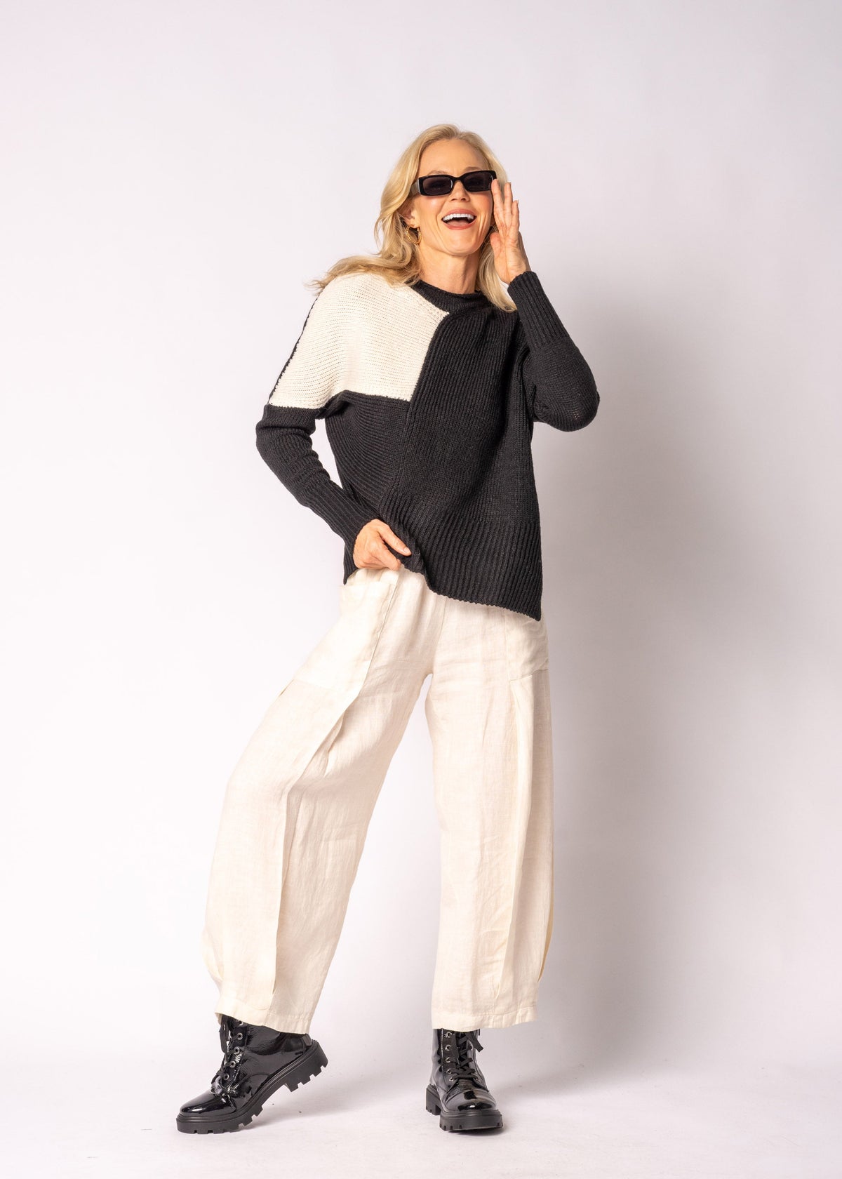 Aleria Knit Top in Onyx
