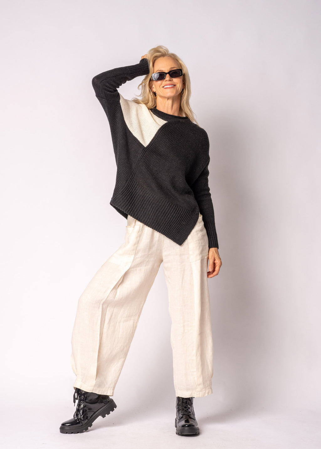 Aleria Knit Top in Onyx