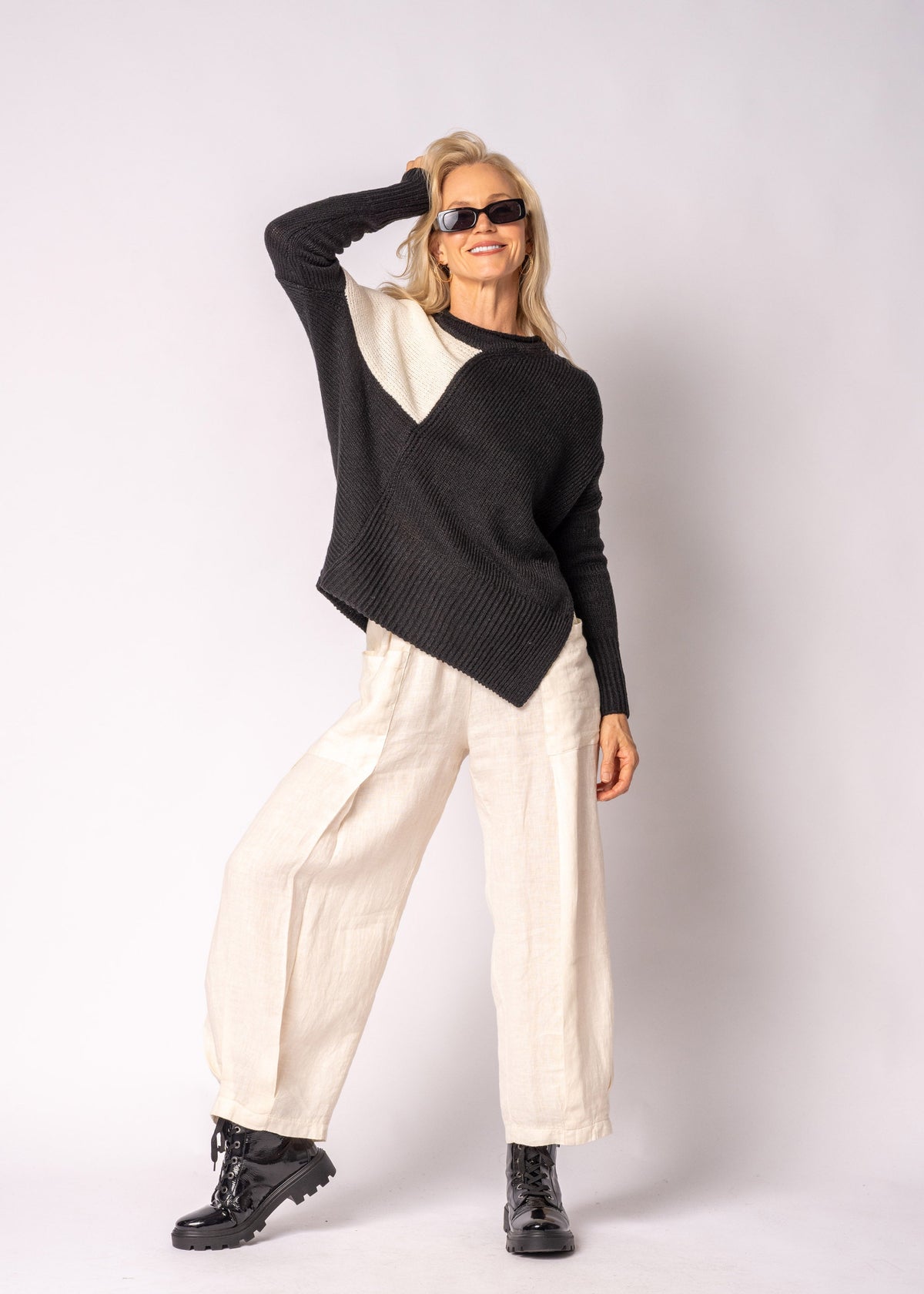 Aleria Knit Top in Onyx